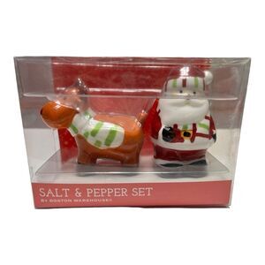 Reindeer & Santa Salt and Pepper Shakers